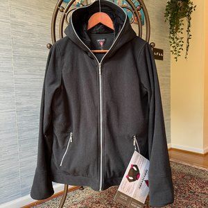 NWT SCOTTeVEST Chloe Hoodie Jacket for Women 14 Hidden Pockets Fleece Zip Up